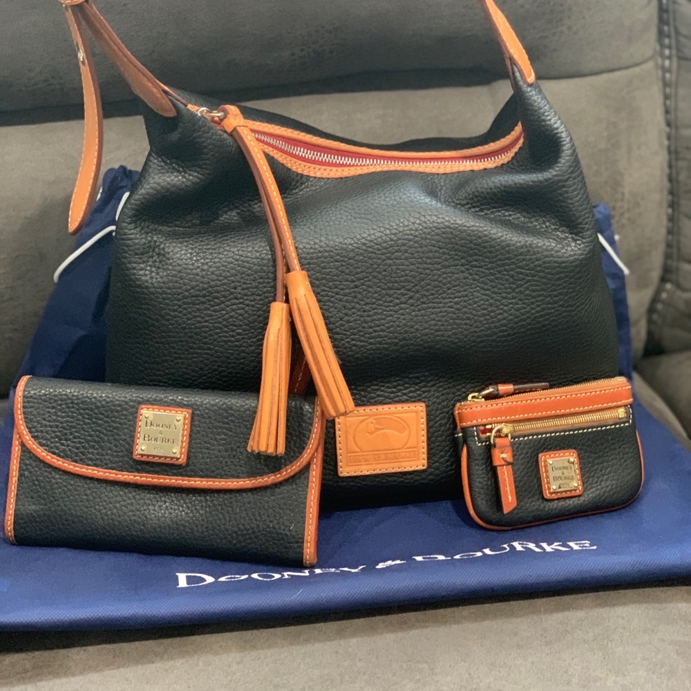 Dooney and Bourke Perfect Trio/Set Pebble Leather